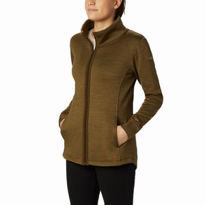 Columbia Chaqueta De Lana Place to Place™ Full Zip Mujer Verde Oliva/Verdes (893QTPGXE)